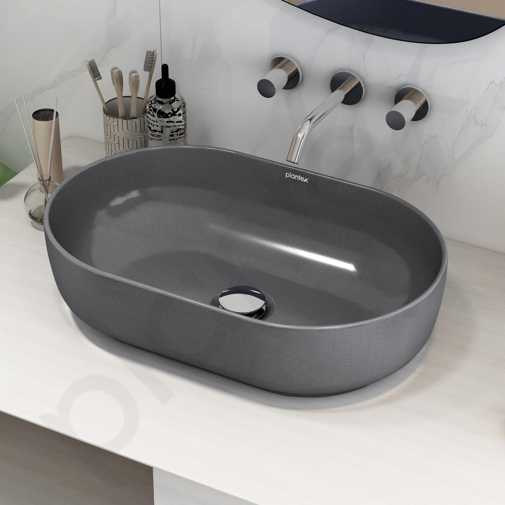 Plantex Wash Basin for Bathroom/Tabletop Designer Ceramic Basin ...