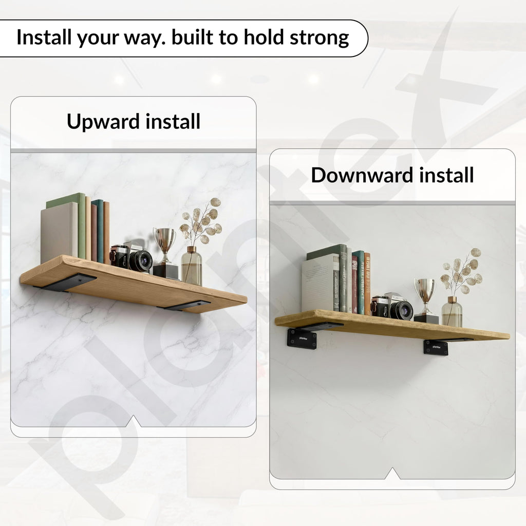Plantex 6 inch Heavy Duty Shelf Bracket/Wall Shelves Angle Brackets/GI ...