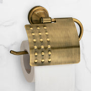 Plantex 304 Grade Stainless Steel Toilet Paper Roll Holder/Toilet Paper Holder/Tissue Paper Roll Holder for Bathroom Accessories - Niko (Brass Antique)