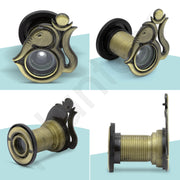 Plantex Solid Brass Door Eye/Door Lens/Door Eye Viewer/Eye Hole for Main Door/180 Degree Ultra Clear Door Viewer for Safe and Secure Home/Office/Hotel - Pack of 3 (Brass Antique)