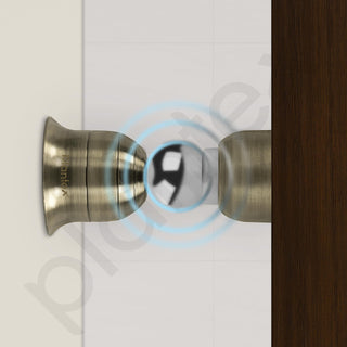 Plantex Heavy Duty Door Magnet Stopper/Door Catch for Home/Office/Hotel/Floor Mounted Soft Catcher to Hold Wooden/Glass/PVC Door - 3 Inch (Brass Antique Finish)