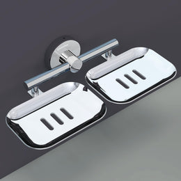 Plantex Galaxy 304 Grade Stainless Steel Bathroom Soap Holder/Soap Stand/Soap Dish for Bathroom Accessories (Chrome)