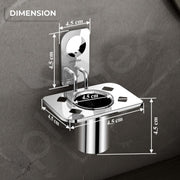 Plantex Stainless Steel Tooth Brush Holder/Tumbler Holder/Bathroom Accessories - (Dream - Chrome)