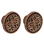 Plantex Knobs for Drawer/Round Drawer Knobs/Knobs for Cabinets/Pull-Push Knobs for Kitchen/Bedroom Drawer - Pack of 2 (DTK-301, Copper Antique)