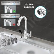 Plantex Pure Brass Sink Tap for Wash Basin with 360Ãƒâ€šÃ‚Â° Swivel Spout/Kitchen Tap with Water Saving Aerator- 7 Year Warranty (BAL-512 -Chrome Finish)