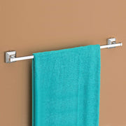 Plantex 304 Grade Stainless Steel Bathroom Accessories - Towel Rod/Napkin Ring/Tumbler Holder/Soap Holder/ Robe Hook - Pack of 10 (Squaro)