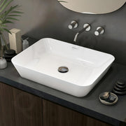 Plantex Ceramic Wash Basin/Washbasin for Bathroom/Tabletop Wash Basin with 10 Years Glaze Warranty by Plantex/Countertop Vessel Sink for Home, Office Ã¢â‚¬â€œ (NCTT-338, White, 22 x 16 x 4 Inch)