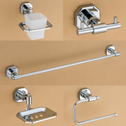 Plantex Nipron 304 Grade Stainless Steel Towel Rod for Bathroom/Soap Holder/Napkin Ring/Tumbler Holder/Robe Hook/Bathroom Accessories - Chrome
