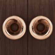 Plantex Stainless Steel Glass Door Handle/Pull-Push Knob for Handle/Heavy Duty 100 mm Main Glass Door Knob Handle - Pack of 1 (PVD Rose Gold)