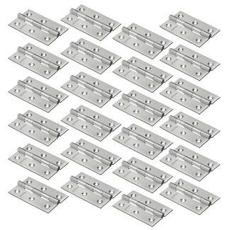 Plantex Heavy Duty Stainless Steel Door Butt Hinges 3 inch x 16 Gauge/1.5 mm Thickness Home/Office/Hotel for Main Door/Wooden/Bedroom/Kitchen - Pack of 24 (Satin Matt)