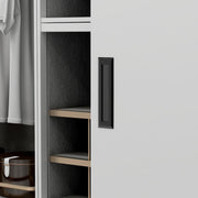 Plantex Sliding Door Handle/Concealed Handle for Sliding Door/160mm Concealed Handle for Wardrobe/Kitchen Cabinet - Pack of 1 (Black)