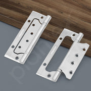 Plantex Butterfly Hinges for Door/Stainless Steel Door Hinges/5 Inch x 14 Gauge Hinge/2.5 mm Hinges for Home/Office/Hotel/Non-Mortise Hinge - Pack of 4 (Chrome)