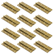 Plantex Door Hinges 6 Inch x 12 Gauge/2.5 mm Thickness/Hinges for Main Door/Butt Hinges for Home/Office/Hotel/Kabja/Soft Close Hinge - Pack of 12 (Brass Antique)
