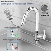 Plantex Kitchen Sink Tap with Water Saving Aerator/Sink Tap for Kitchen Basin with 360Ã‚Â° Swivel Spout/Bathroom Accessories - (Rio, Chrome)