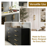 Plantex Cabinet Handle/96mm Handle for Drawer/Wardrobe/Kitchen Handle/Pull-Push Handle for Home/Office - Pack of 1 (Gold)