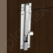 Plantex Stainless Steel Door Kit for Single Door/Door Accessories (10-inch Al-Drop,8-inch Latch,2 Handles of 8 and 7 Inch,7-inch Tower Bolt and 4-inch Door Stopper- (Chrome & Satin)
