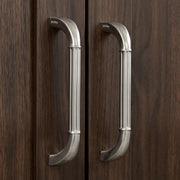 Plantex Cabinet Handle/128mm Handle for Drawer/Wardrobe/Kitchen Handle/Pull-Push Handle for Home/Office - Pack of 2 (Satin)