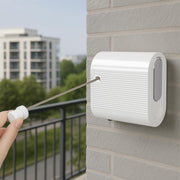 Plantex Retractable Single Row Clothesline/Indoor - Outdoor Clothesline/Lockable Cloths Line - Approx 4.1 Meter (13.45 ft.) - (20 kg Capacity) (White)