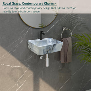 Plantex Tabletop Wash Basin for Bathroom/Designer Ceramic Basin/Rectangle Countertop Wash Basin/Home/Office (MS-904)