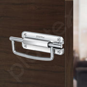 Plantex Door Stopper/5 Inch Baby Latch Kadi/Door Latch for Bathroom/Door Lock for Home/Office Doors - Pack of 3 (Chrome)