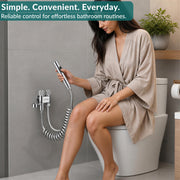 Plantex 2 Way Angle Cock/Stainless Steel Double Outlet Water Valve/Bathroom & Kitchen Tap Connector/Water Faucet - Pack of 1 (Chrome, APS-N-7)