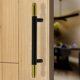 Plantex 14 Inch Door Handle for Main Door/Heavy Duty Main Door Handle/Pull Push Handle for Home/Office – Pack of 1 (112,Black & Gold)