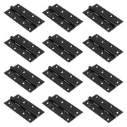 Plantex Heavy Duty Door Hinges 5 inch x 12 Gauge/2.5 mm Thickness Home/Office/Hotel for Main Door/Bedroom/Kitchen/Bathroom/Kabza - Pack of 12 (Black)