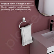 Plantex Pure Brass Towel Holder for Wash basin/Napkin Holder/Towel Ring/Bathroom Accessories - (Chrome Finish) Superb