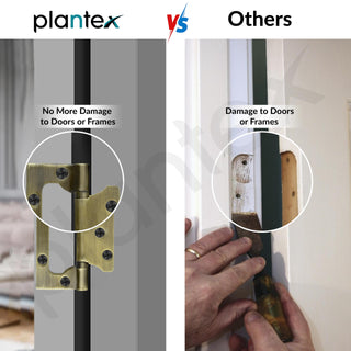 Plantex Butterfly Hinges for Door/Stainless Steel Door Hinges/Non-Mortise Hinges/5 Inch x 14 Gauge Hinges/2.5 mm Hinges for Home/Office/Hotel - Pack of 24 (Brass Antique)