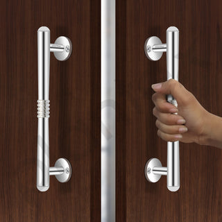 Plantex Door Handle/Pooja Room Handle/8 Inch Door Handles for Main Door/Pull Push Handle/3 Years Warranty - Pack of 1 (S-142, Chrome)