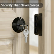 Plantex Heavy Duty Rim Locks for Main Door/Door Lock for Main Door with 4 Keys/Suitable for Inside Opening Wooden Door - Pack of 1 (Z-Black)