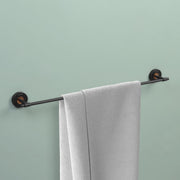 Plantex Brass with 304 Grade Stainless Steel Towel Hanger for Bathroom/Towel Rod for Kitchen/Towel Holder/Bathroom Accessories - RDAB (Matt Black & Rose Gold)
