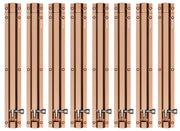 Plantex Stainless Steel 12 inch Tower Bolt/Tower Bolt for Home,Offices Doors and Windows/Tower Bolt for Main Door/Door Latch/Kundi/Chitakini/Door Latch for Windows (Rose Gold, Pack of 8)