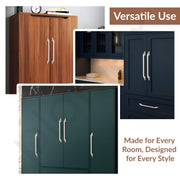 Plantex Cabinet Handle/Kitchen Cabinet Door Handle/Wardrobe/288 mm Cupboard Handle/Door Pull-Push Handle for Home/Office - Pack of 2 (Satin)