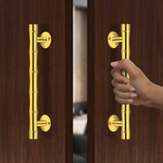 Plantex 8 Inch Heavy-Duty Door Handle for Main Door/Stainless Steel Pull Push Main Door Handle/3 Years Warranty Pack of 2 (S-140, Gold)