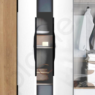 Plantex Profile Handle for Kitchen Cabinet/36 Inch Alluminium Drawer Profile Handle/Wardrobe Pull Handle for Home/Office/Hotel - Pack of 5 (Black)