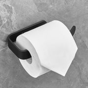 Plantex Space Aluminium Toilet Paper Roll Holder/Tissue Paper Holder/Toilet Tissue Paper Holder for Bathroom Accessories (Black)