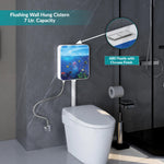 Plantex 3D Printed Flush Tank for Toilet with 7 Ltr Water Capacity/Polypropylene Toilet Flush Tank/Dual Flush Cistern with Air Freshener - Pack of 1
