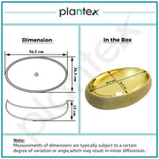 Plantex Table Top Wash Basin For Bathroom/Designer Ceramic Basin/Countertop Vessel Sink Basin - Indo-European Collection (Gold - 23.6 x 16 x 6 Inch)