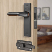 Plantex Heavy Duty Door Lock ÃƒÂ¢Ã¢â€šÂ¬Ã¢â‚¬Å“ Bathroom Door Lock/Mortise 8inch Keyless Plate Handle Set for Home/Bathroom/Store Room/Balcony/Office with Baby Latch (8121, Grey & PVD Choco)