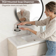Plantex Liquid Soap Dispenser for Bathroom/Stainless Steel Glass Shampoo Dispenser/Hand wash Dispense/Bathroom Accessories - Pack of 1 (Black)