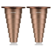 Plantex 4 Inch Sofa Legs for Bed Furniture/Sofa Legs for Table/Sofa Support Legs with Rubber Grip (Rose Gold, 6 Pcs)