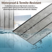 Plantex 3D PVC Louvers Panel for Wall DÃ©cor/Fluted Wall Panel 10 Feet/Eco-Friendly PVC Panels for Home & Office Interiors/Pack of 3 Covers 30 Sq. Ft (Mineral Grey)