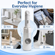 Plantex Portable Travel Bidet for Toilet/Rechargeable Electric Jet Spray with 2 Pressure Modes/IPX7 Waterproof/450ML Detachable Bottle for Women/Men – Pack of 1 (White)