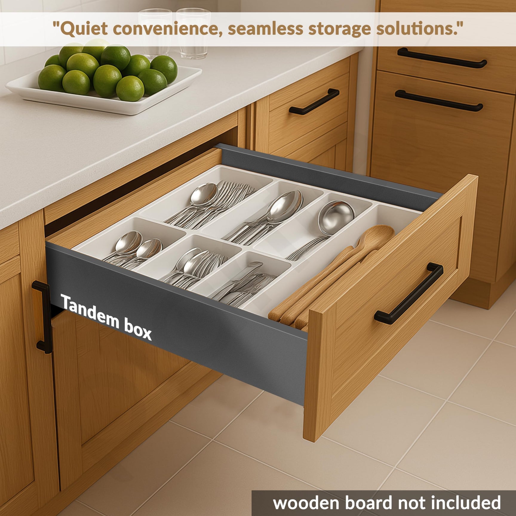 Plantex Tandem Box Drawer for Kitchen/Soft Close Tandem Box for Modular ...