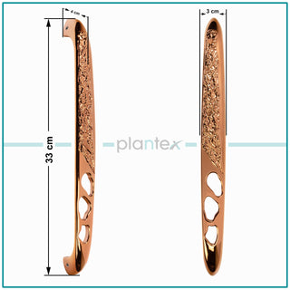 Plantex Heavy Duty Door Handle/Door & Home Decor/13-inches Main Door Handle/Door Pull Push Handle - Pack of 1 (311-PVD Rose Gold Finish)