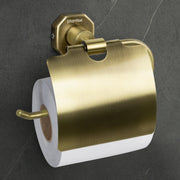 Plantex 304 Grade Stainless Steel Toilet Paper Holder for Bathroom/Toilet Paper Roll Stand/Tissue Holder/Bathroom Accessories - Nipron (Brass Antique)