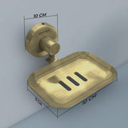 Plantex Galaxy 304 Grade Stainless Steel Single Soap Dish/Soap Stand/Soap Holder/Bathroom Accessories - (Brass Antique)