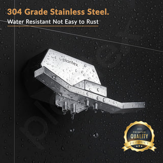 Plantex Robe Hook for Bathroom/304 Grade Stainless Steel Cloth Hanging Hook/Bath Towel Hook/Bathroom Accessories - Pack of 1 (Delta - 2805, Chrome)