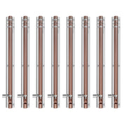 Plantex Heavy Duty 12-inch Joint-Less Tower Bolt for Wooden and PVC Doors for Home Main Door/Bathroom/Windows/Wardrobe - Pack of 8 (703, Rose Gold and Chrome)